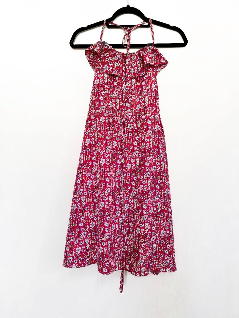 Liberty of London for Target Women's Floral Midi Dress in Hot Pink XS